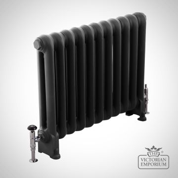 Radiator Cast Iron Traditional Reclaimed Victorian School Old Classic Decorative Cromwell S Black