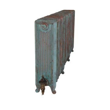 Radiator Cast Iron Traditional Reclaimed Victorian School Old Classic Decorative Churchill 610mm Vintage Copper Angled 1