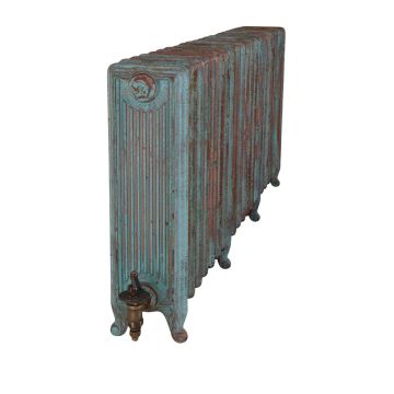 Radiator Cast Iron Traditional Reclaimed Victorian School Old Classic Decorative Churchill 610mm Vintage Copper Angled 2