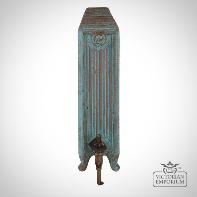 Radiator Cast Iron Traditional Reclaimed Victorian School Old Classic Decorative Churchill 610mm Vintage Copper End