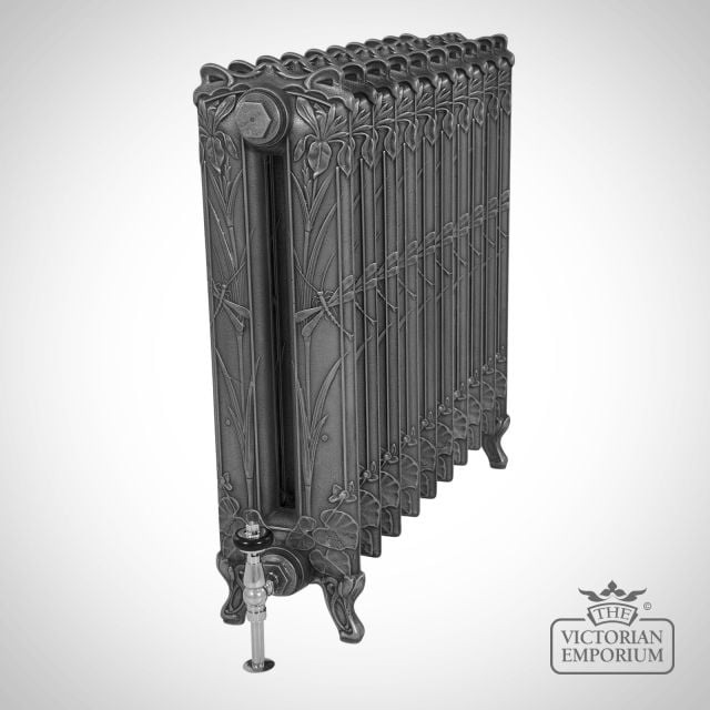 Dragonflies Cast Iron Radiator  2 Columns 790mm High