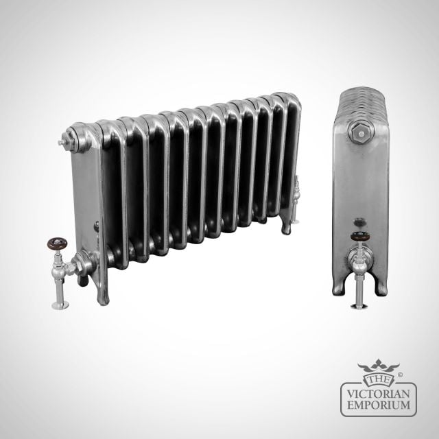 Radiator Cast Iron Traditional Reclaimed Victorian School Old Classic Decorative Eton 480 Hand Burnished Ang