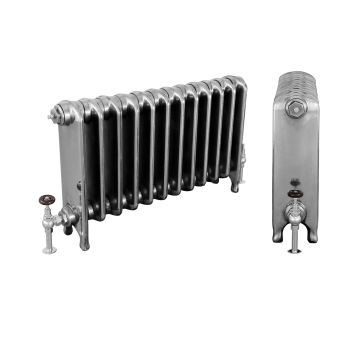 Radiator Cast Iron Traditional Reclaimed Victorian School Old Classic Decorative Eton 480 Hand Burnished Ang