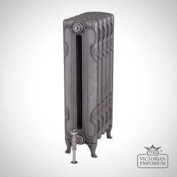 Radiator Cast Iron Traditional Reclaimed Victorian School Old Classic Decorative Liberty 2col Ang Satin Polish 2