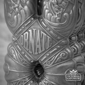 Tall Ornate Cast Iron Radiator 940mm High Closeup 2