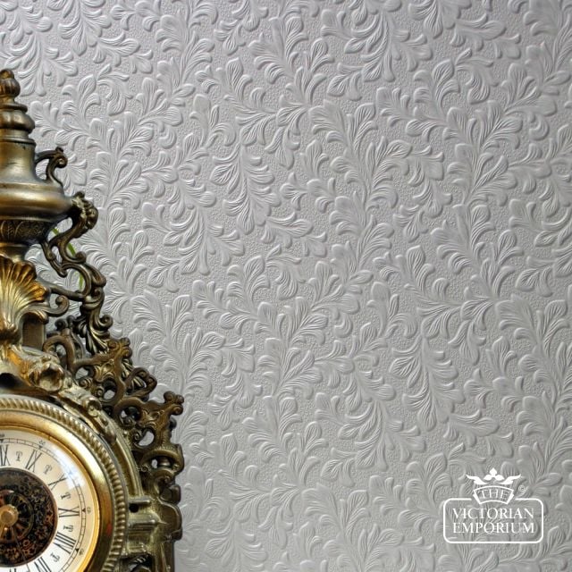 Anaglypta Wallpaper Leaf Design - Wilton VE314