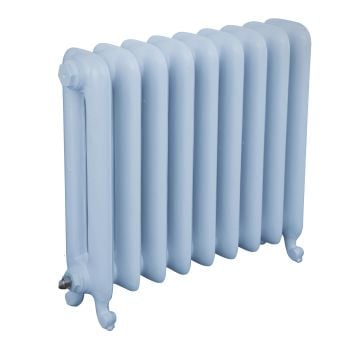 Radiator Cast Iron Traditional Reclaimed Victorian School Old Classic Decorative Duchess 590 Baby Blue 2