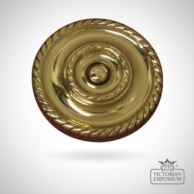 Georgian Rope Brass Curtain Holdback