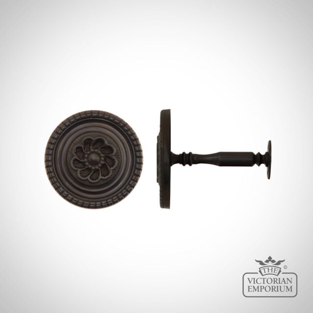 Georgian Rose Holdback Brass