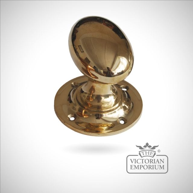 Copper Brass Oval Turning Door Handle