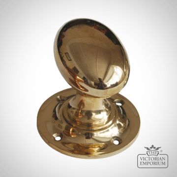 Copper Brass Oval Turning Door Handle