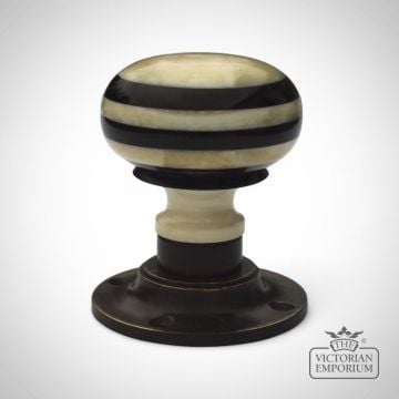 Classic Porcelain Bone & Horn Door Knobs
