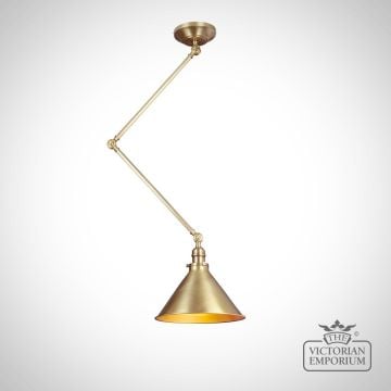 Brass Hanging Angle Poise Ceiling Lamptraditional Lighting Victorian Pvgwpabv2