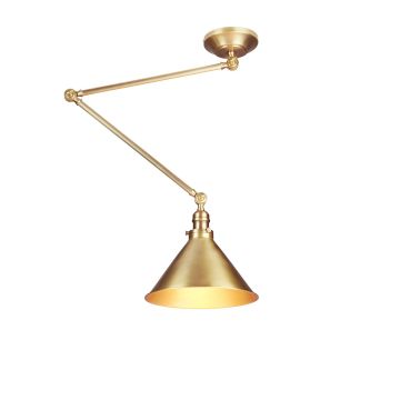 Brass Hanging Angle Poise Ceiling Lamptraditional Lighting Victorian Pvgwpabv4