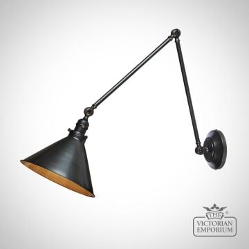 Black Wall Angle Poise Lamp Traditional Lighting Victorian Pvgwpobv6