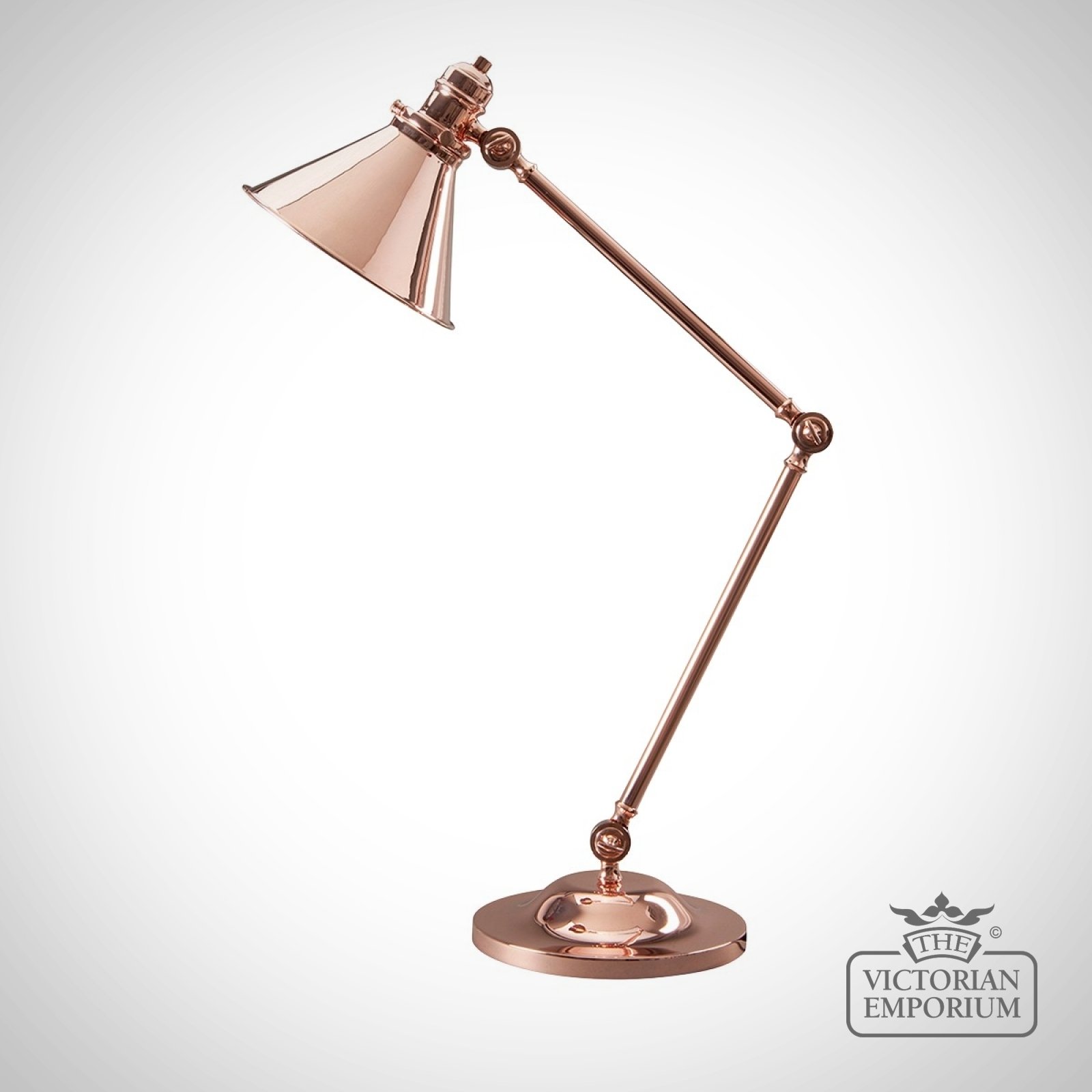 Provence Table Lamp In Polished Copper