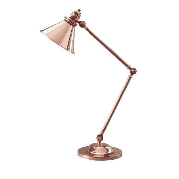 Provence table lamp in Polished Copper