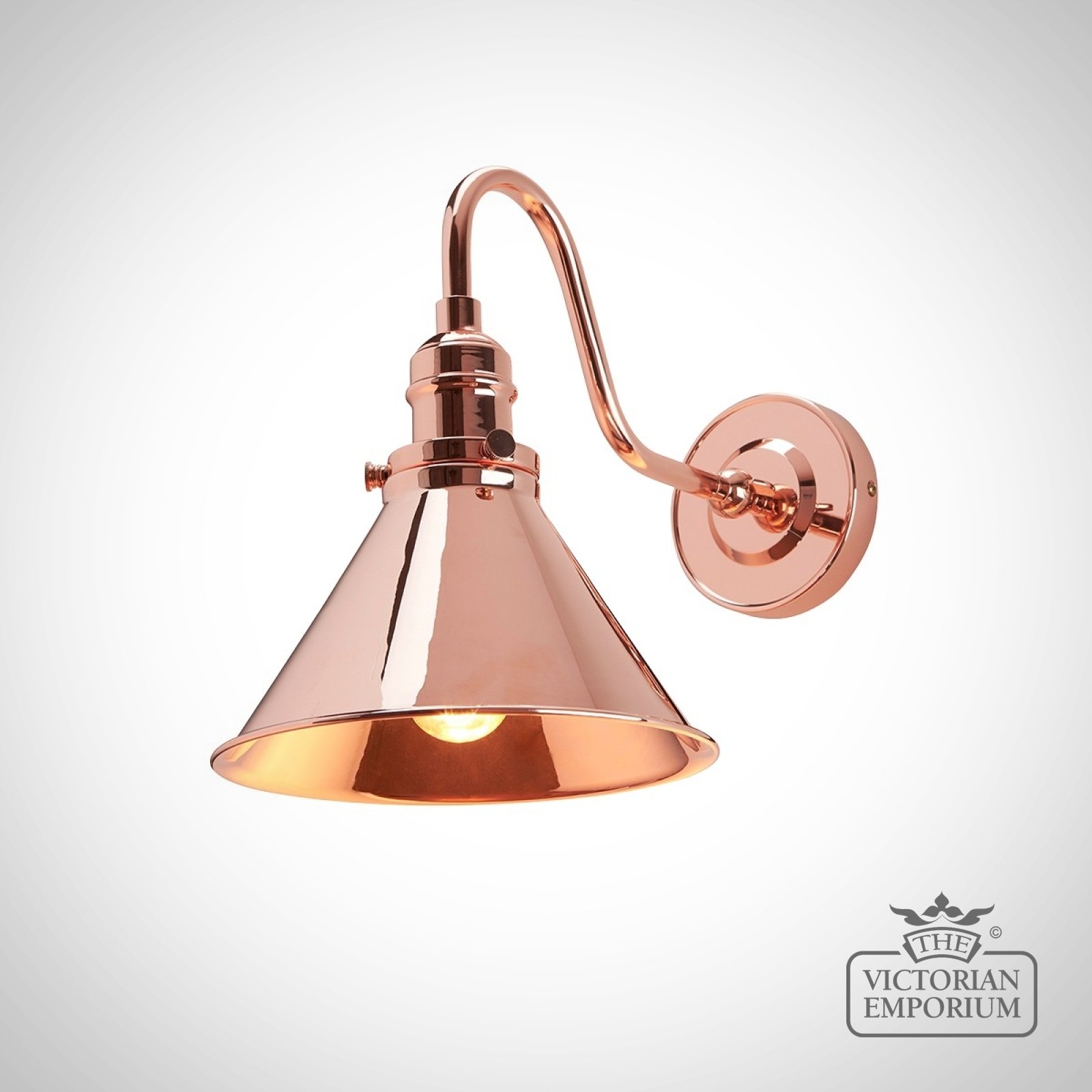 Provence Wall Light in Polished Copper