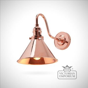 Provence wall light in Polished Nickel