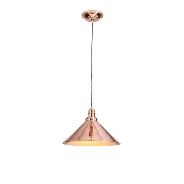 Provence pendant light in Polished Copper