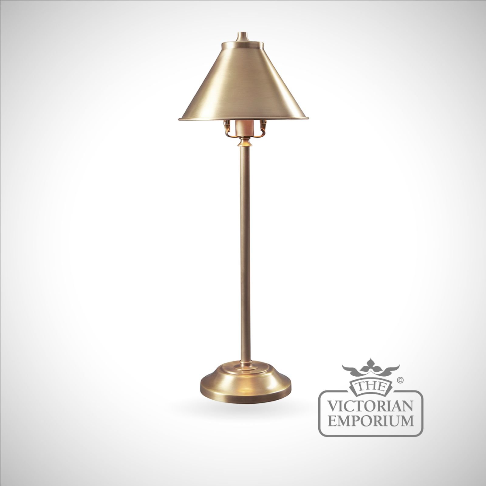 Provence stick lamp in Aged Brass
