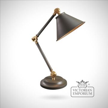 Provence small table lamp in Black/Polished Brass
