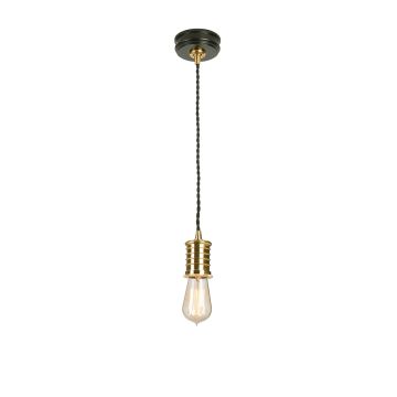Douillet lamp holder in Black/Polished Brass
