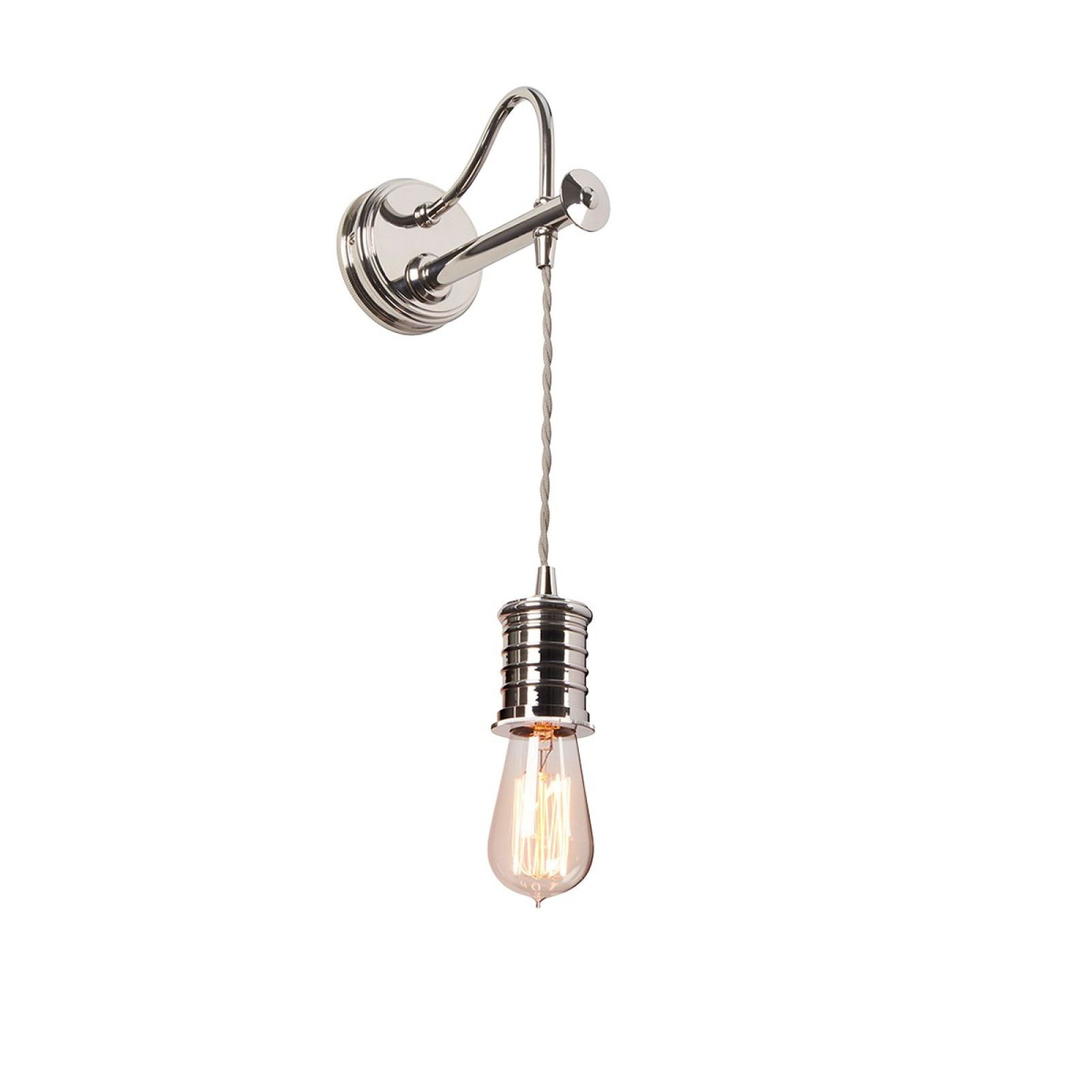 Douillet wall light in Polished Nickel