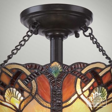 Qz Cambridge  Tiffany Cambridge Semi Flush Pendant Light Sf Detail1