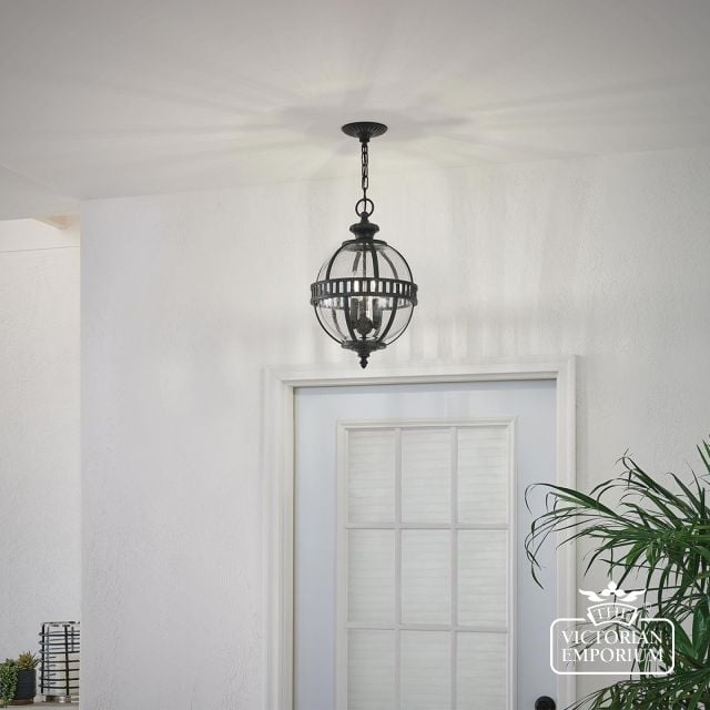 Kl Halleron 8m  Halleron 3 Light Chain Lantern Londonderry Insitu2