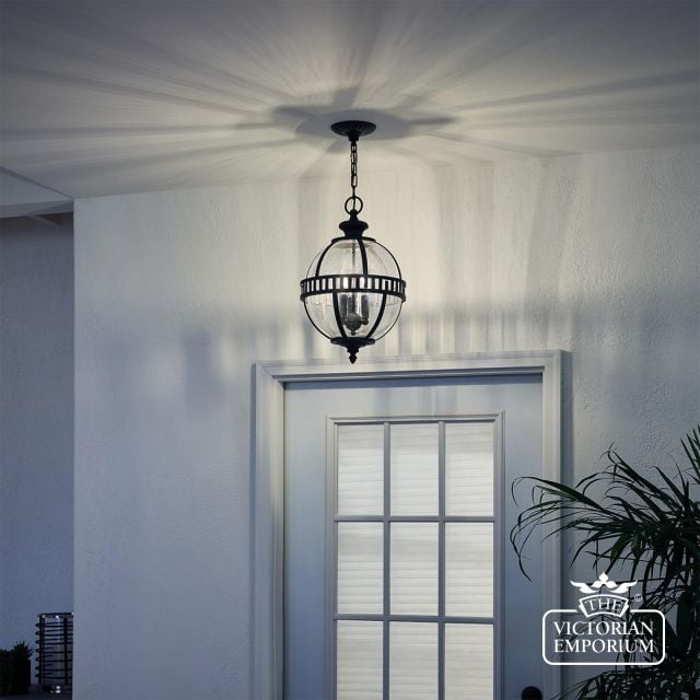Kl Halleron 8m  Halleron 3 Light Chain Lantern Londonderry Insitu4