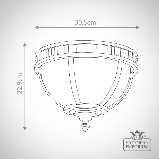 Kl Halleron F  Halleron 3 Light Ceiling Flush Mount Light Size 1