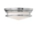 Chrome flush mount light hadley bath