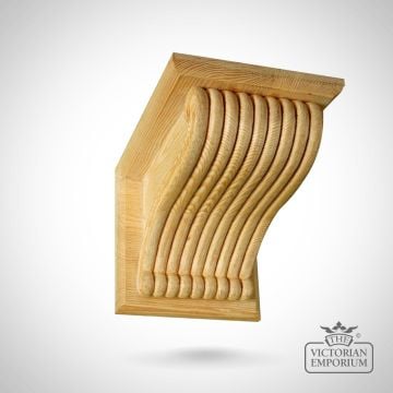 Pn818 Architects Delight Xxl Reeded Pine Ceiling Corbel With Capping Fireplace Surround Shelf Support Bracket