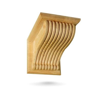 Extra Large Reeded Ceiling Corbel with Capping