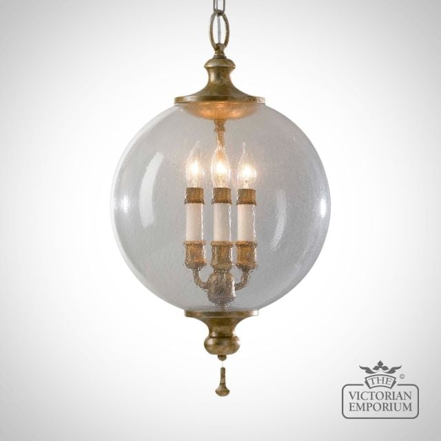Glass globe pendant