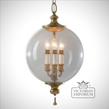 Glass globe pendant