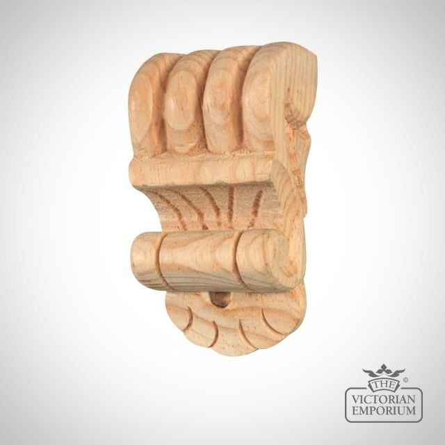 Small Applique Bracket - Pine Corbel