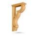 Pn595-large-pierced-carved-arch-bracket-pine-wood fireplace-surround shelf support bracket