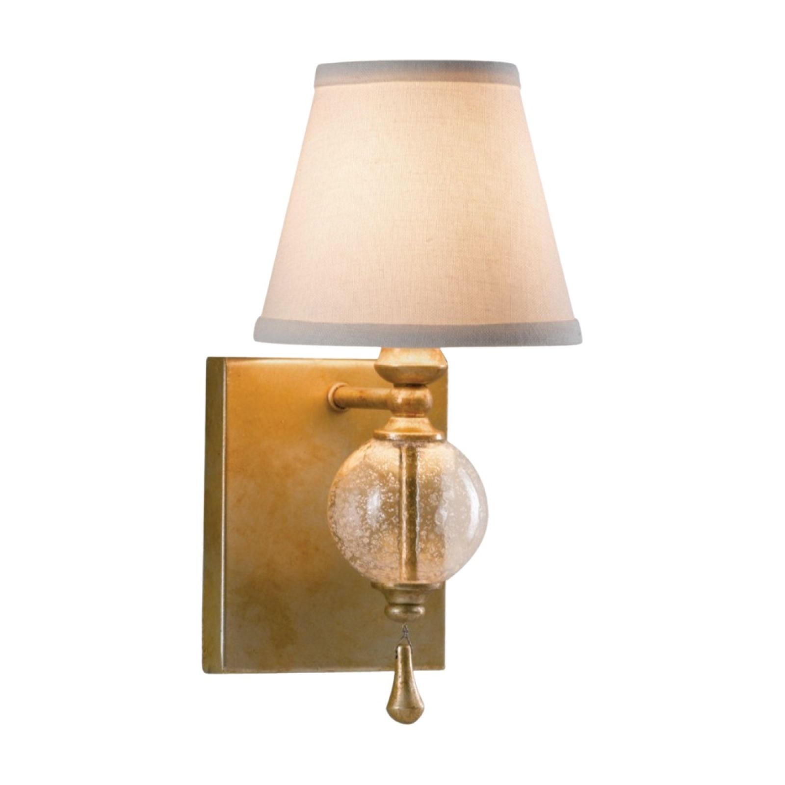 Glass globe wall sconce