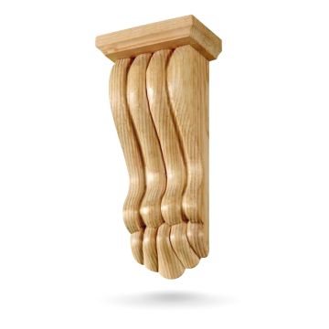 #6011D PAIR of Victorian Design Wood Corbels Shelf Mantle Support Brackets 