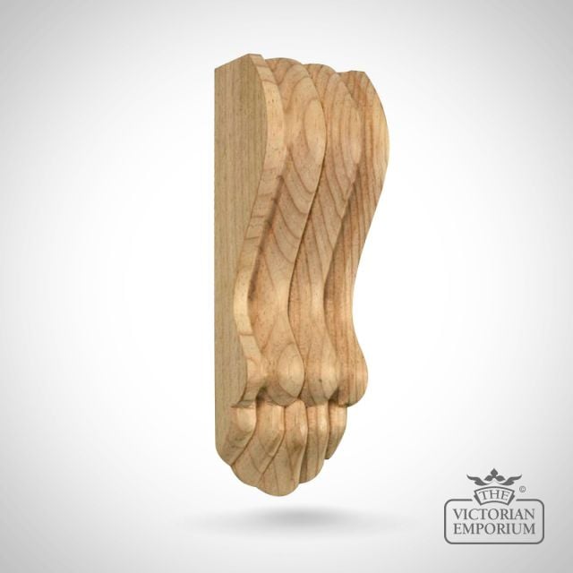Small Narrow Victorian Reeded Fireplace Corbel