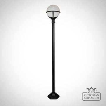Globe Lamp Post With Opaque Shade