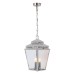Square ceilling hanging pendant glass-bowl chrome mansionhs8pn