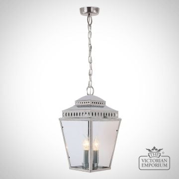 Mansion house ceiling lantern - polished nickel