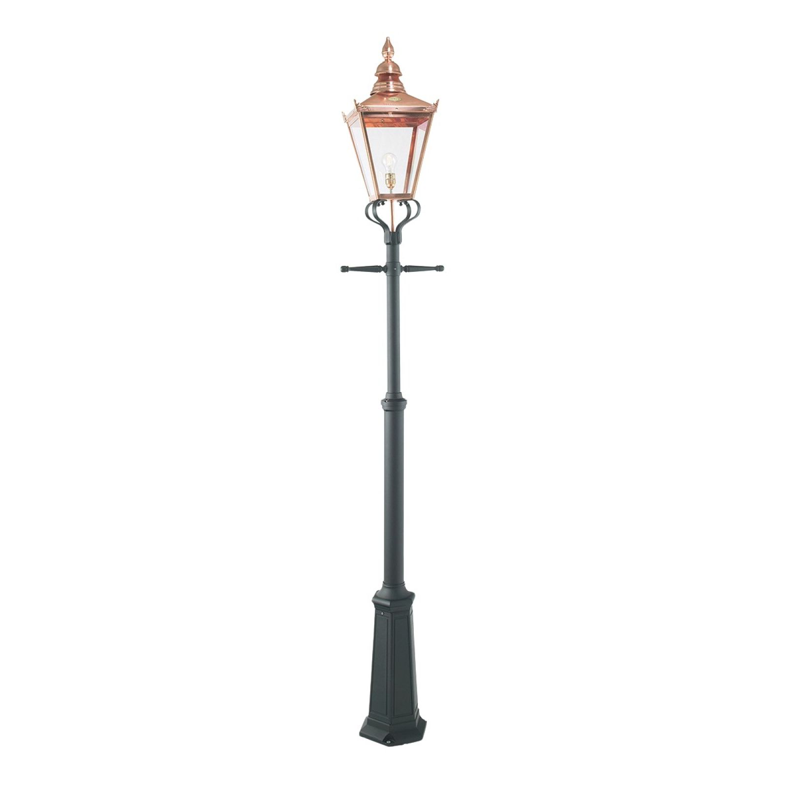 Chelsea Copper Lantern with Lamp Post