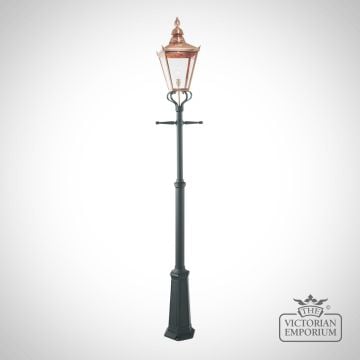 Chelsea Copper Lantern with Lamp Post