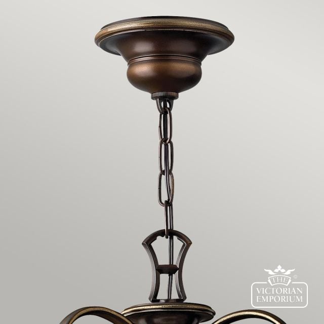 Olde Bronze 9 Uplight Chandelier Hk Cello9 Detail1