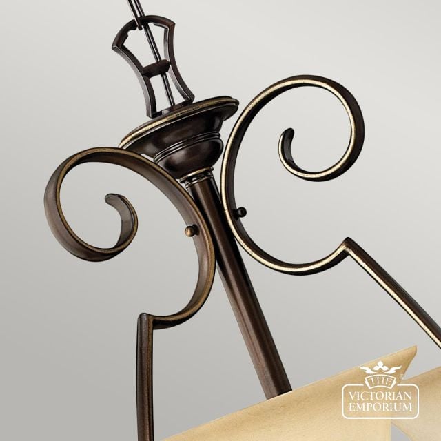 Olde Bronze 9 Uplight Chandelier Hk Cello9 Detail2