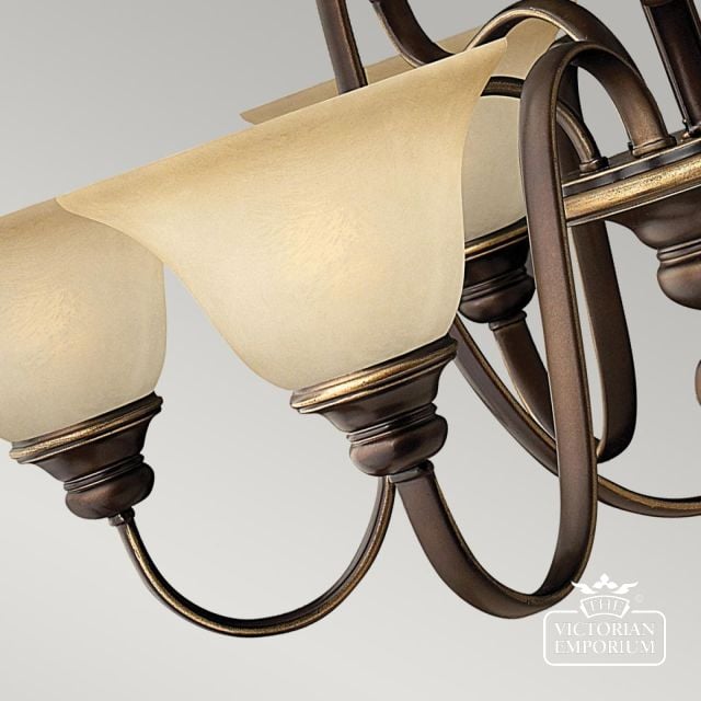 Olde Bronze 9 Uplight Chandelier Hk Cello9 Detail4